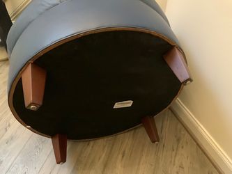 Button Tufted Round Ottoman By Huntington House