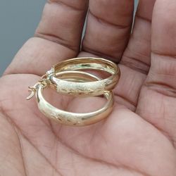 10kt Real Gold Hoop Earring For Women 