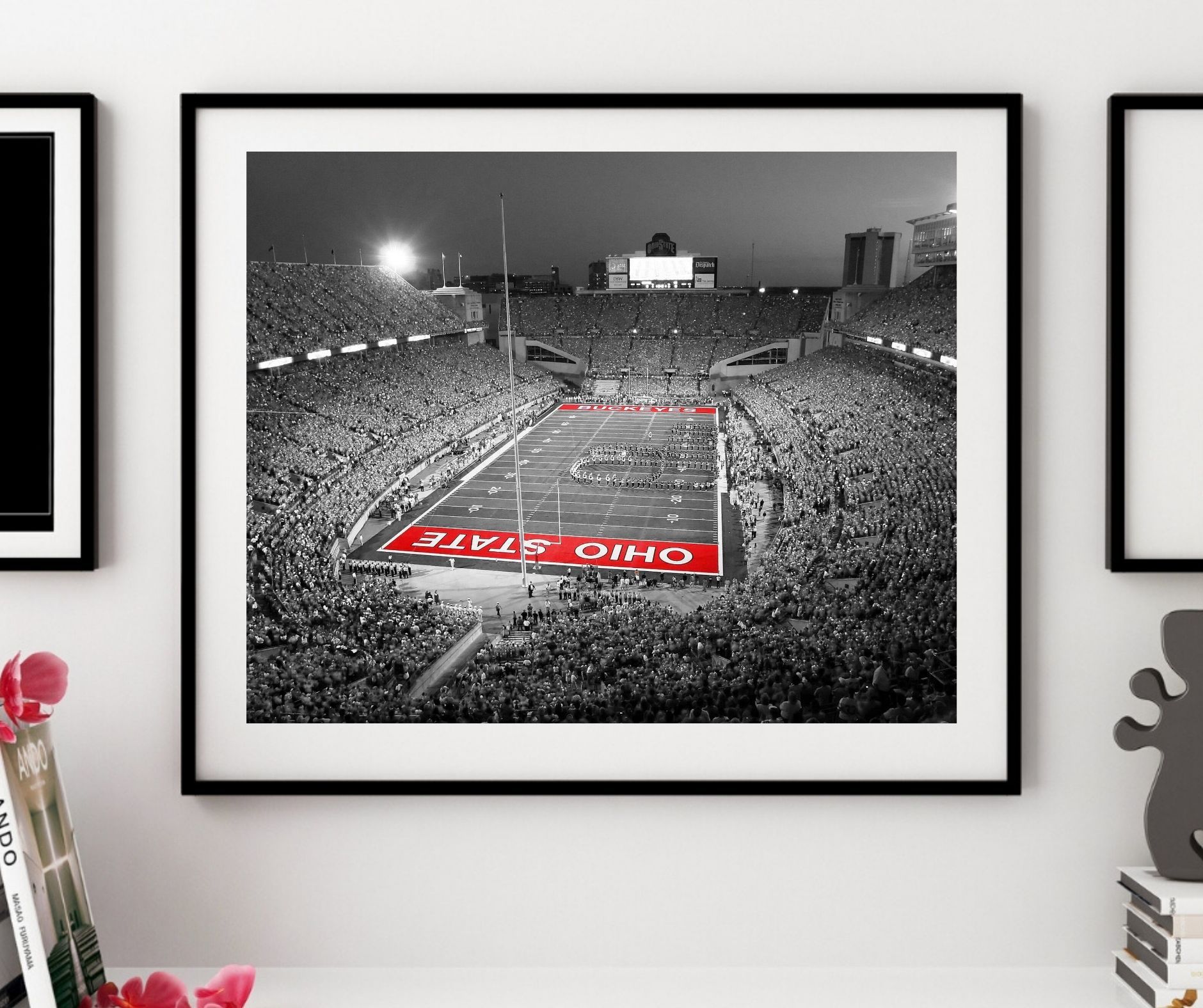 Ohio State Buckeyes football art home decor