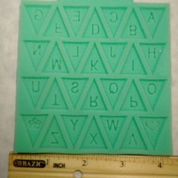 Alphabet Silicon Mold For Fondant Or Chocolate $8