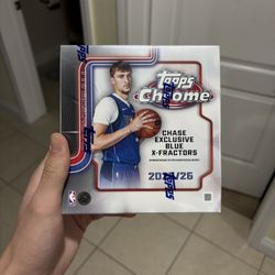 NEW! 2025-26 Topps Chrome NBA Basketball MEGA Box! X-Fractors - Factory Sealed!