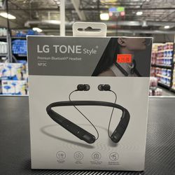 LG TONE Style Np3c Premium Bluetooth Wireless Headset Retractable Earbuds $29.99