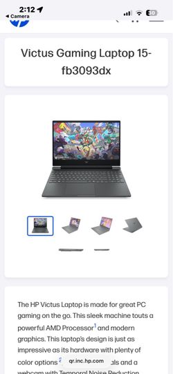HP Victus Gaming Laptop 15-fb3093dx