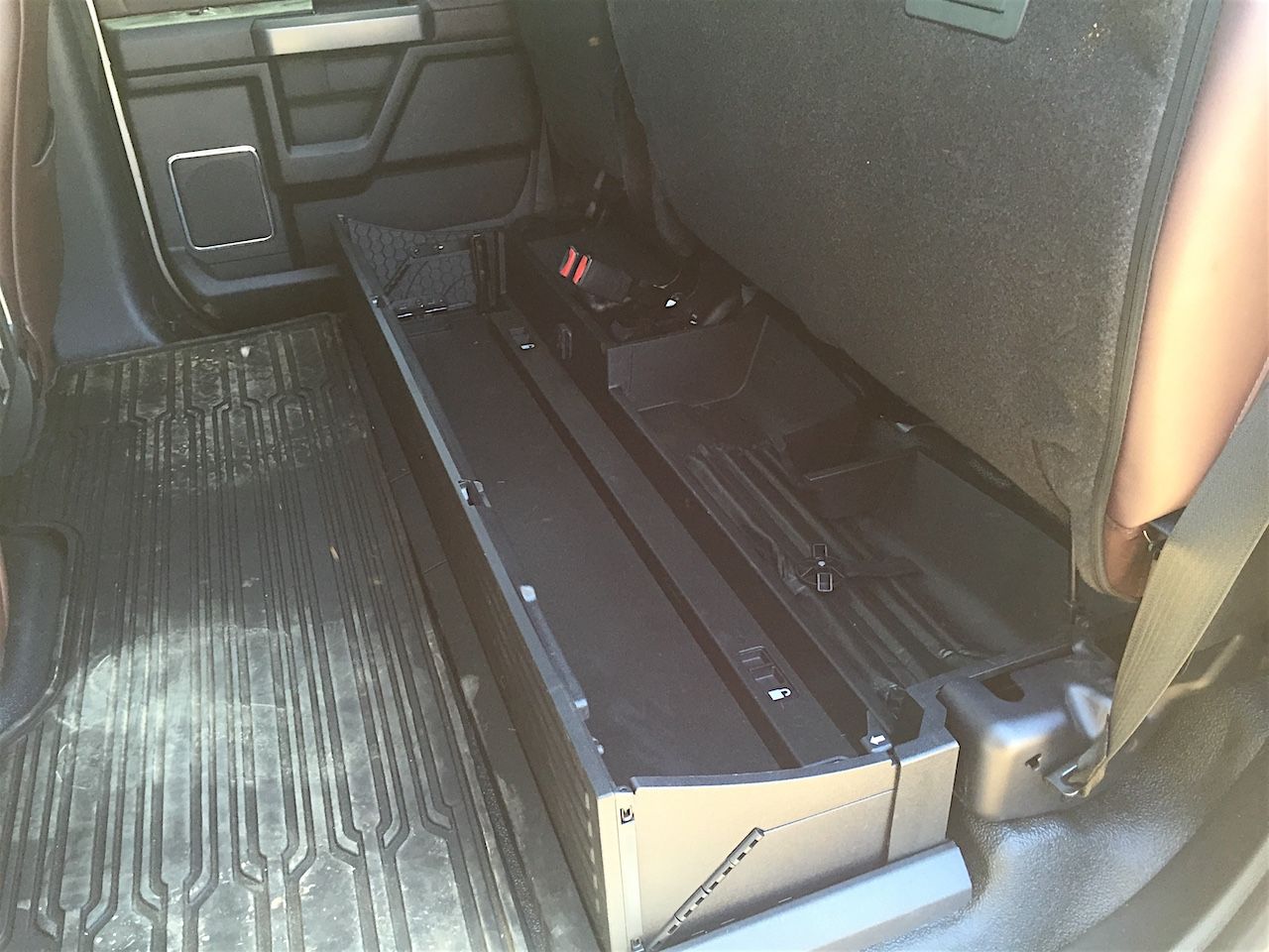2017 Ford F250 Rear Seat Storage Bin Box