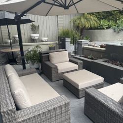 Outdoor Wicker Style Sofa Set Sofa Chairs  
