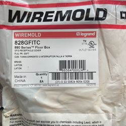 Wire mold Brass GFCI Receptacle Cover