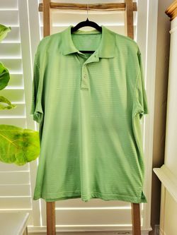 MENS SIZE XL CHATRUESE GREEN GOLF SHIRT
