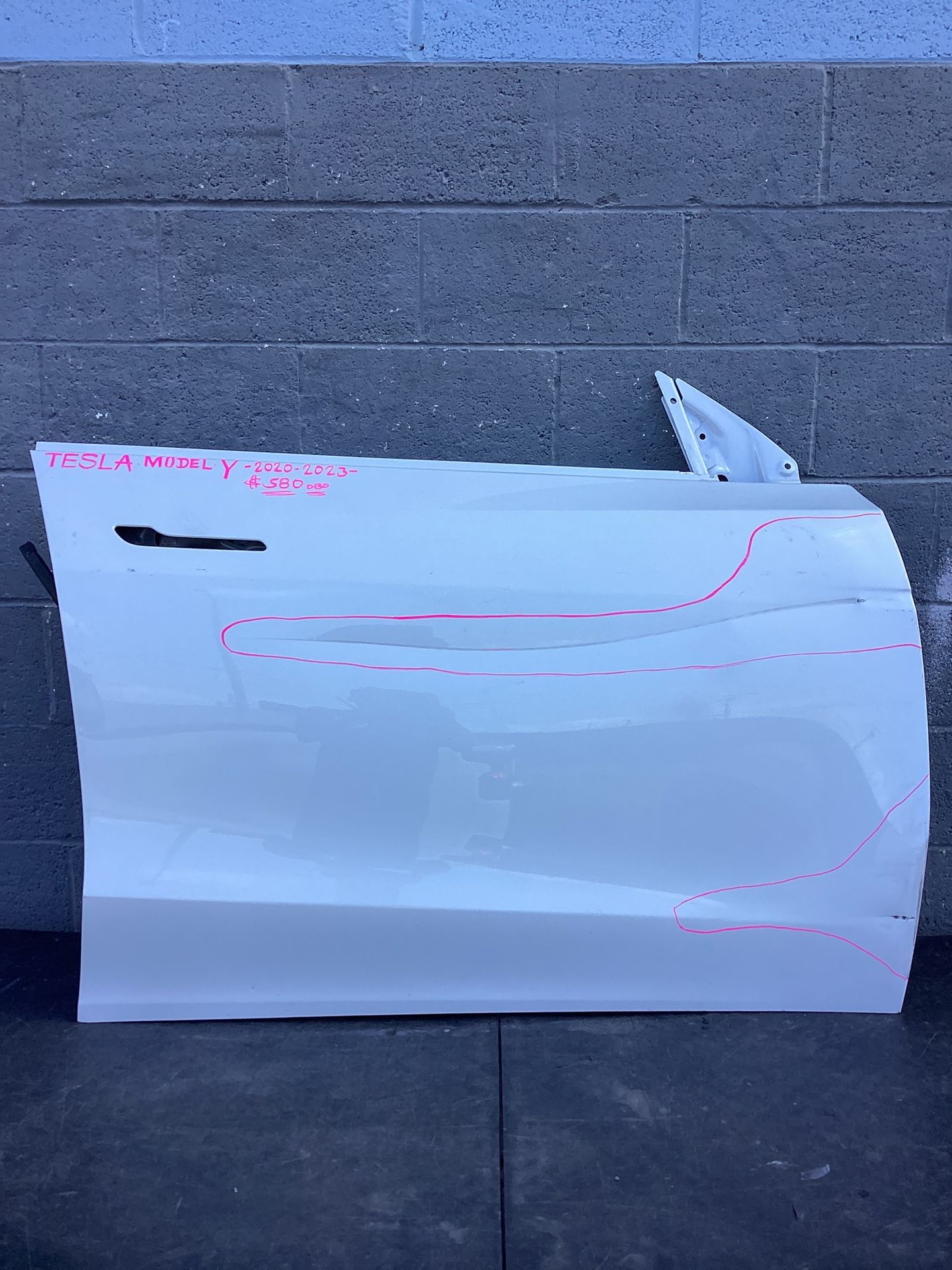 2020 - 2023 TESLA MODEL Y - Front Passenger Side Door OEM