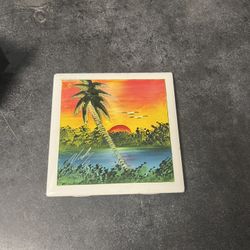 Handmade Painted Tile