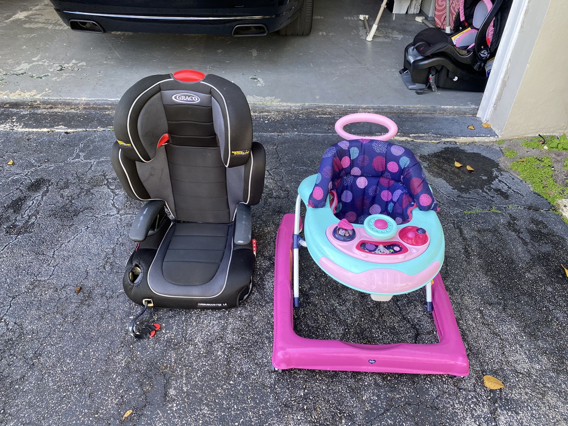 Booster car seat & Baby walker
