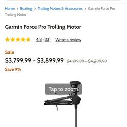 Garmin Force Pro Trolling Motor 