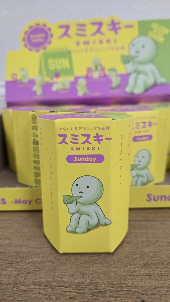 For Sale:
Brand New Still Sealed in Box Smiski Sunday Series