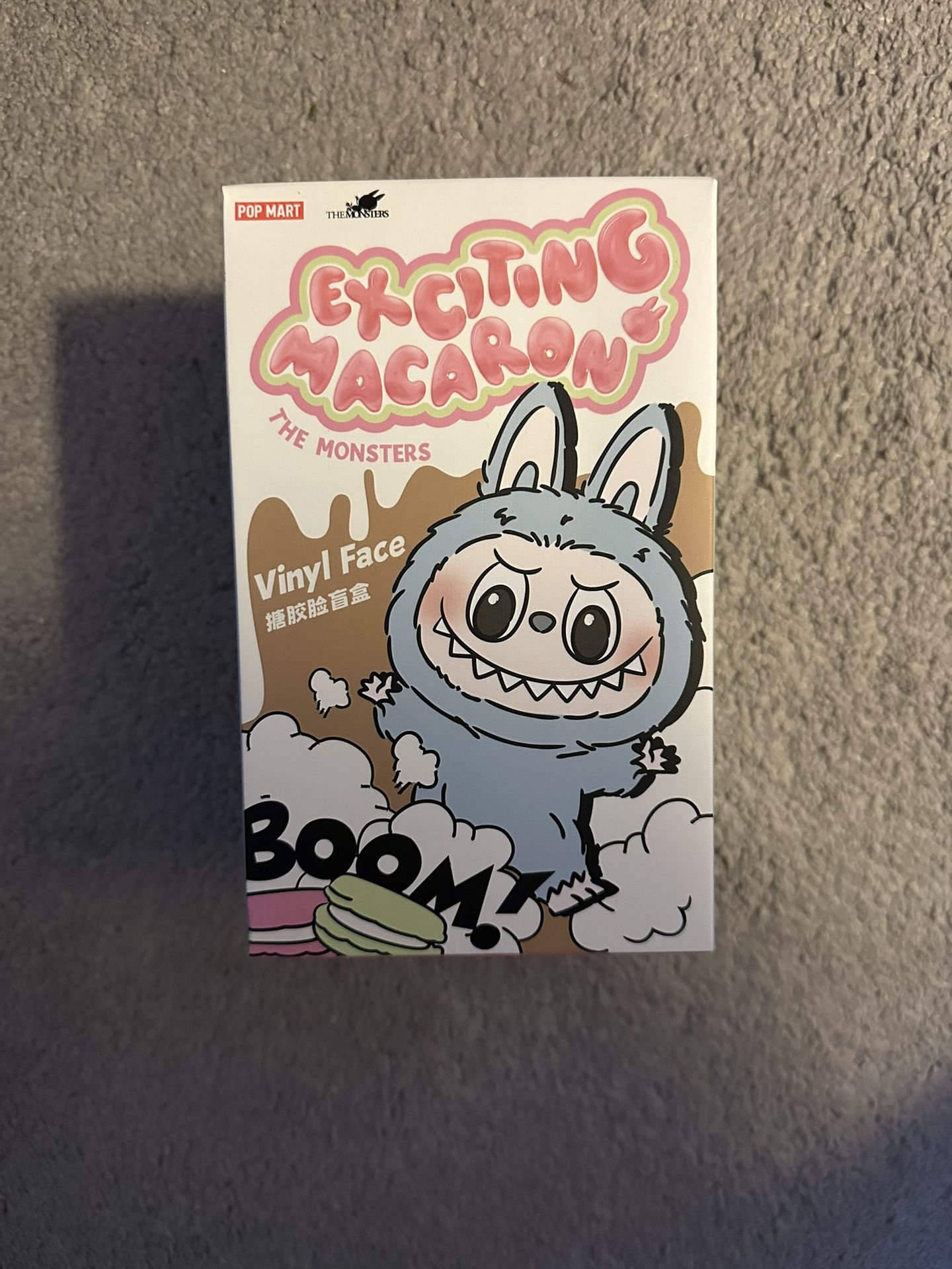 New Pop Mark Labubu The Monster Tasty Macarons Vinyl Plush Pendant Single Blind Box