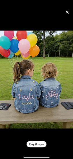 Embroidery jeans jacket