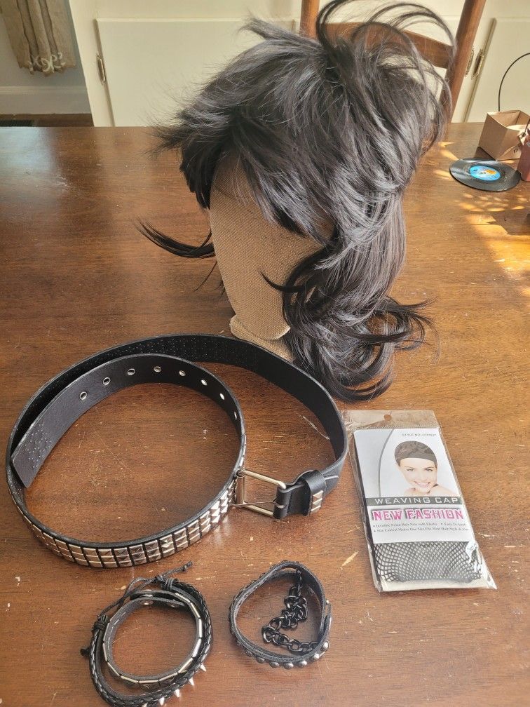 Punk Rock Mullet and Accessories