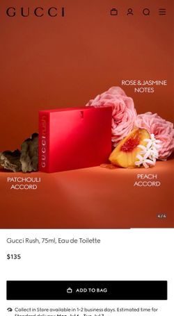 G u c ci Rush 75ml 100% authentic