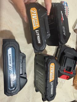 21V Max Lithium-Ion Battery Pack Lot