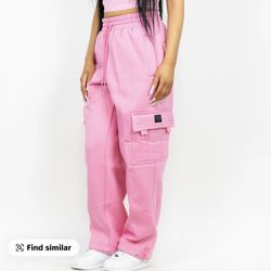 FB County Cargo Pink Sweatpants