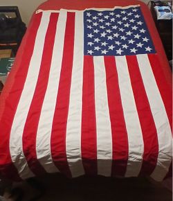 Valley Forge American Flag with Embroidered Stars