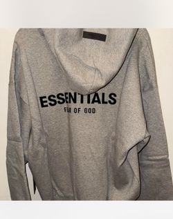 Essentials Dark Oatmeal Hoodie