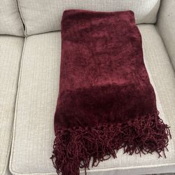 Cozy chenille throw