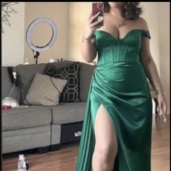 Emeral  Green Prom Dress