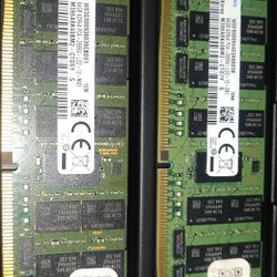 Two 64gb  Samsung Ecc Pc4 2666 Sticks & Two Xeon E5 2670 V3 Cpu's 