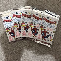 Spider-Man 30th Anniversary Trading Cards x5