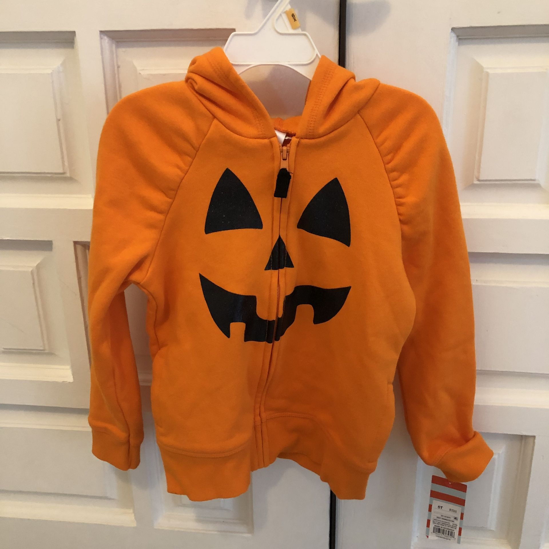 New Toddler Girl’s Pumpkin hoodie Jacket 5T