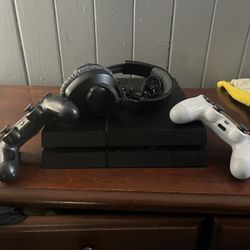 PS4 With Two Remotes 