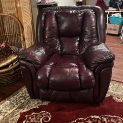 Recliner Pull Out Leather Chair 