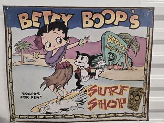 Betty Boop Metal Sign