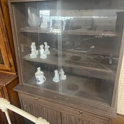 Antique China Hutch Slide Doors 