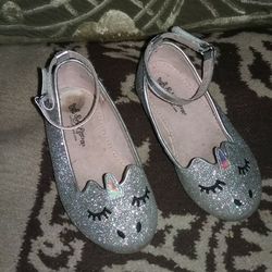 Shoes, Toddler Size 7, Gently Used, Silver, So Cute