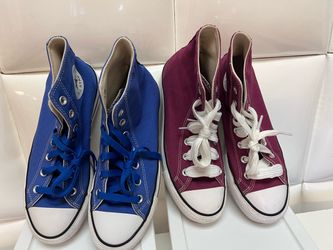 Women tennis Converse USED-WASHED AND SANITIZED $30 all 2 pairs-Women size 8.5-tenis de mujer