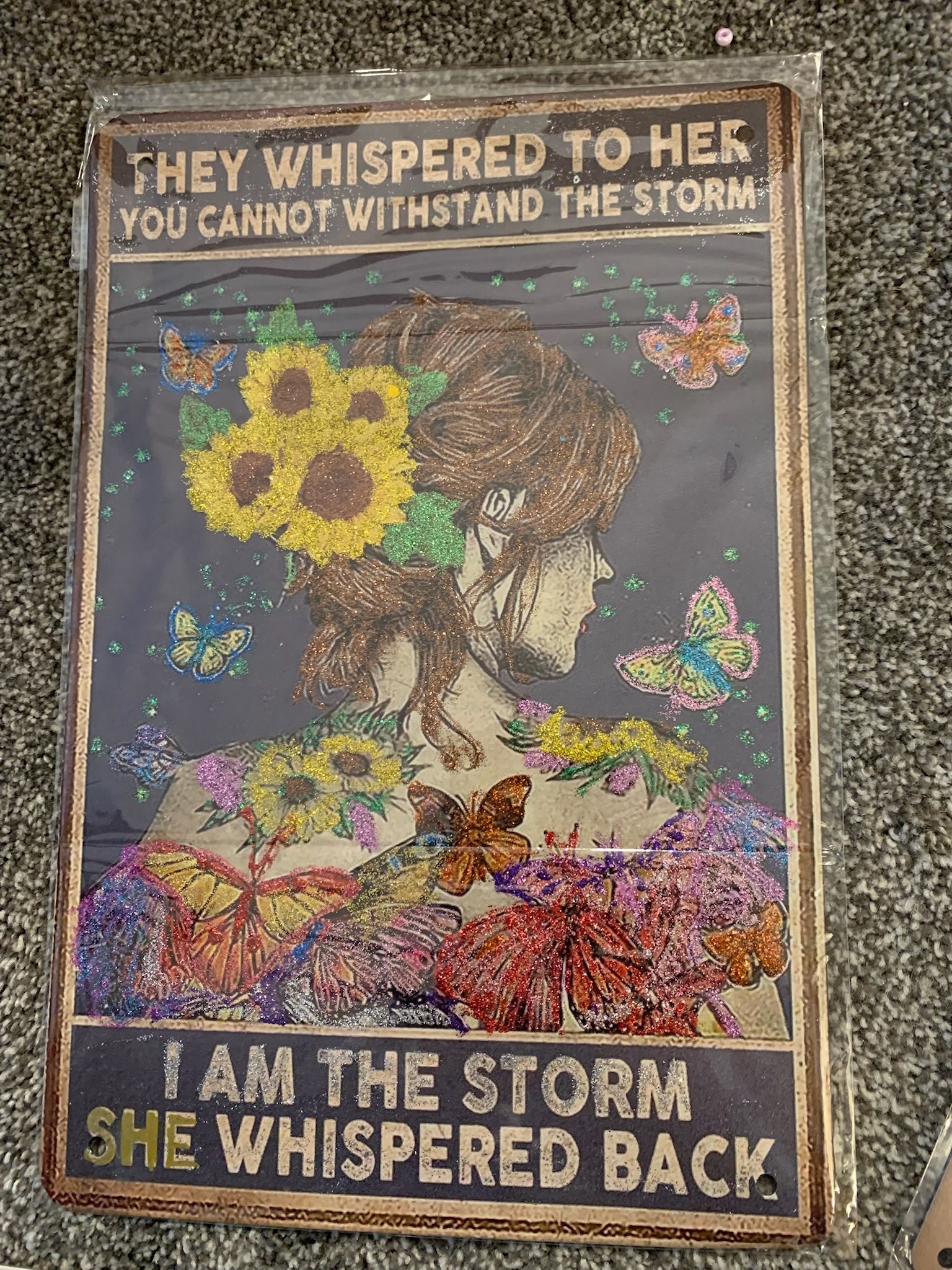 Metal Embellished Sign