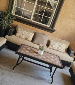 5 pieces sumbrella Patio Set/conversation Set/outdoor Furniture/Cash Only
