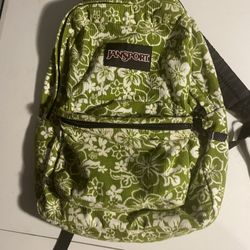 Jansport Back Pack Floral Corduroy 