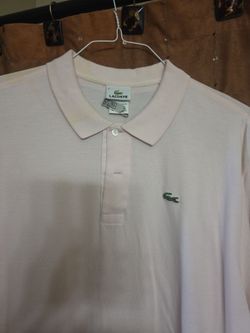 LACOSTE T SHIRT LIGHT PINK XXL