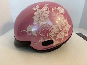 Pink floral motorcycle helmet -excellent condition
