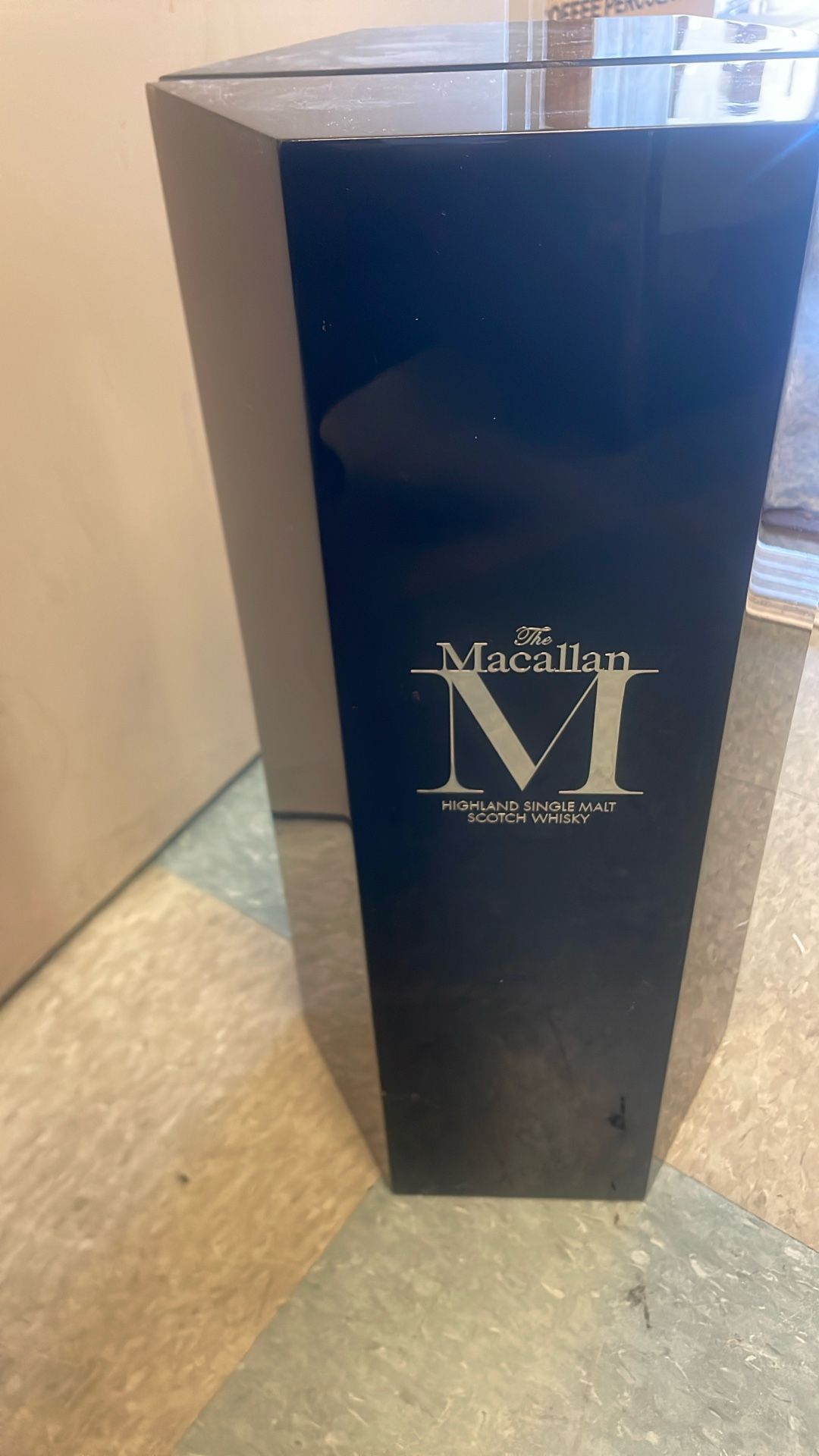 Empty Macallan M Bottle  W Box