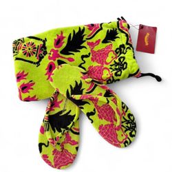 Shanghai Tang towel multicoloured flip flops Size L 