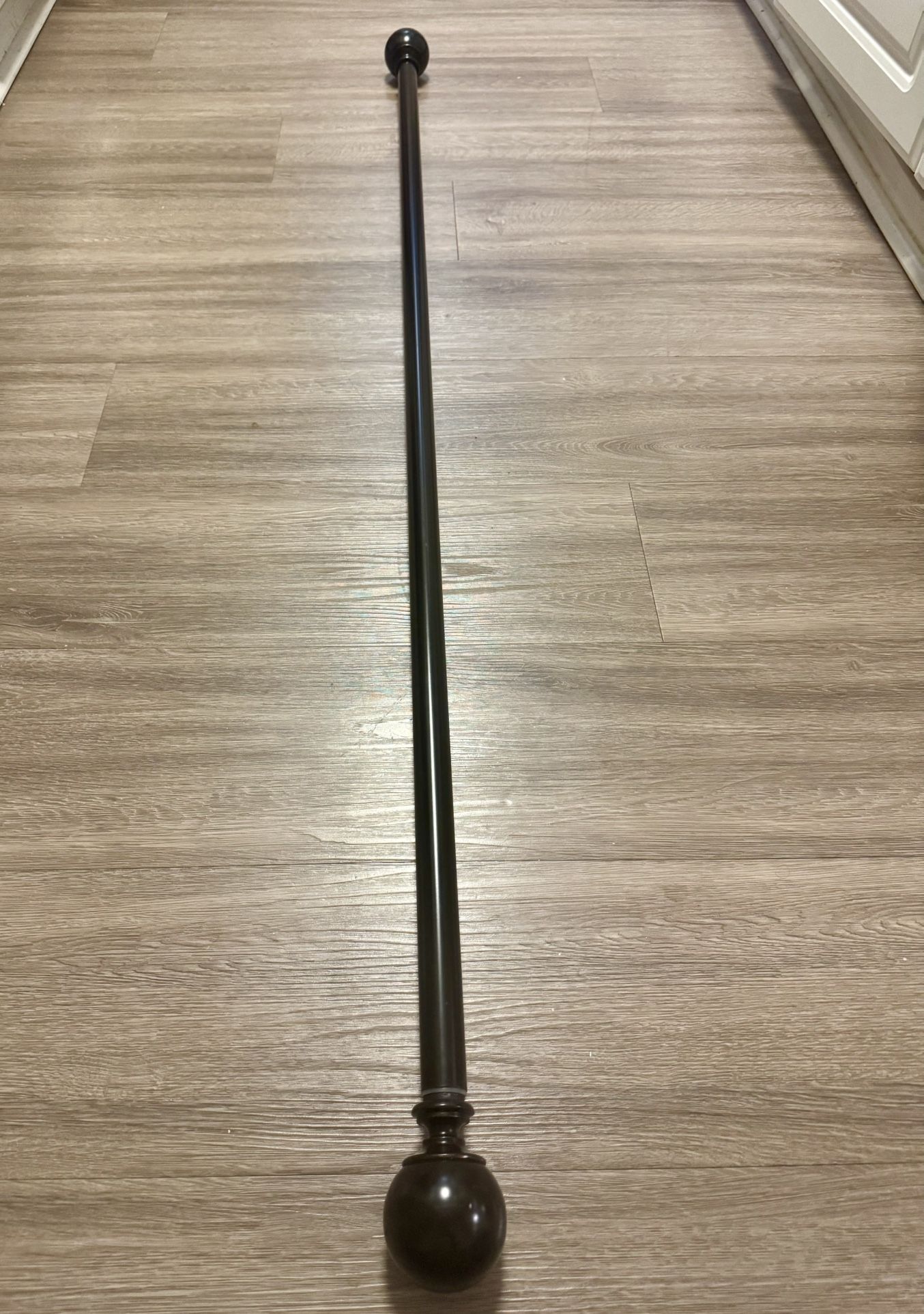 Elegant Brown Curtain Rod 52” - 102”