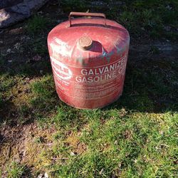 Galvanized Gas Can 