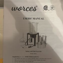 Turkey And Fish Fryer- Brand New In Box with manual