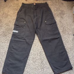 Supreme x Dickies Flannel Lined Cargo Pants | Black | Sz 32