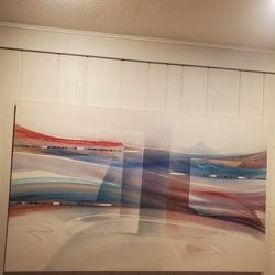 ORIGINAL ACRYLIC MIXED MEDIA SIGNED PAINTING 