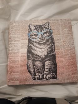 Kitty Picture On Canvas