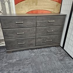 Factory Direct Ashley Furniture Charcoal Color 6 Drawer Dresser Special