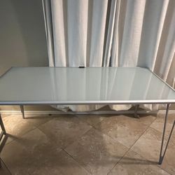 Office Frosted Glass Desk Table